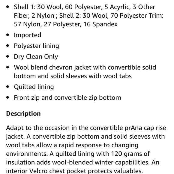 PRANA Women’s Caprise Jacket Redberry Medium NWT - Picture 6 of 7